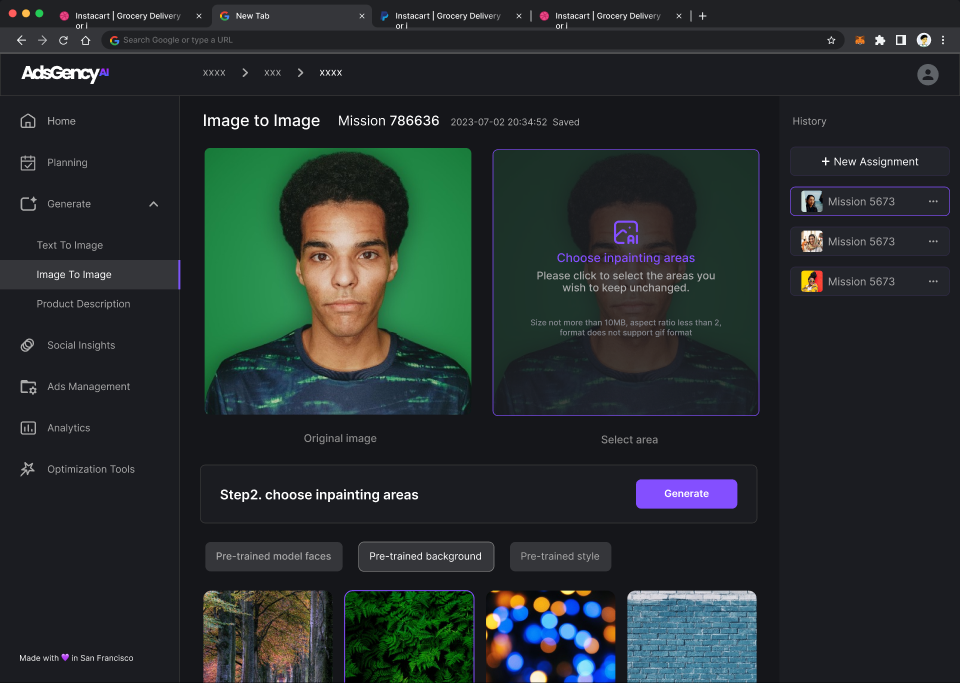 AdsGency AI Platform View 2